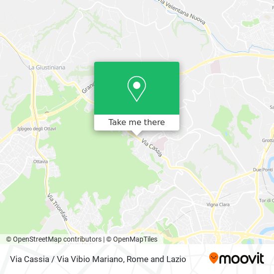 Via Cassia / Via Vibio Mariano map