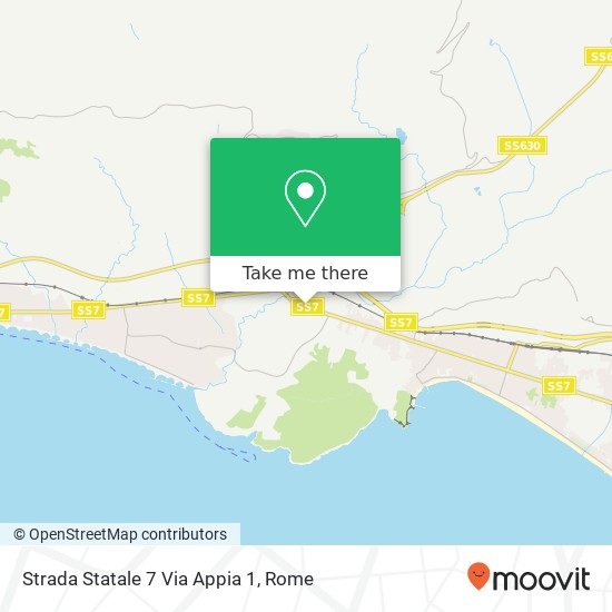 Strada Statale 7 Via Appia 1 map