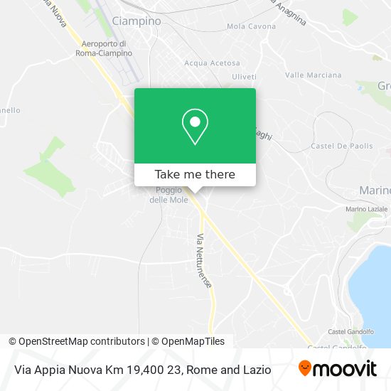 Via Appia Nuova Km 19,400 23 map