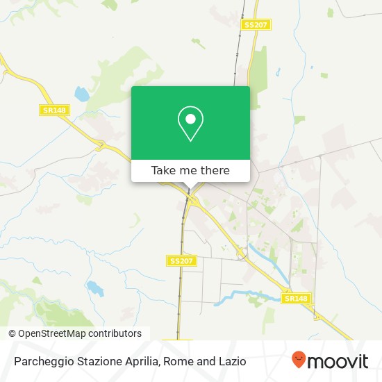 Parcheggio Stazione Aprilia map