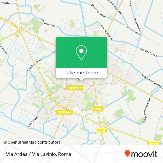 Via Ardea / Via Lavinio map