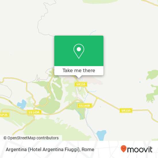 Argentina (Hotel Argentina Fiuggi) map