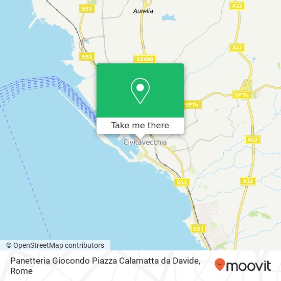 Panetteria Giocondo Piazza Calamatta da Davide map