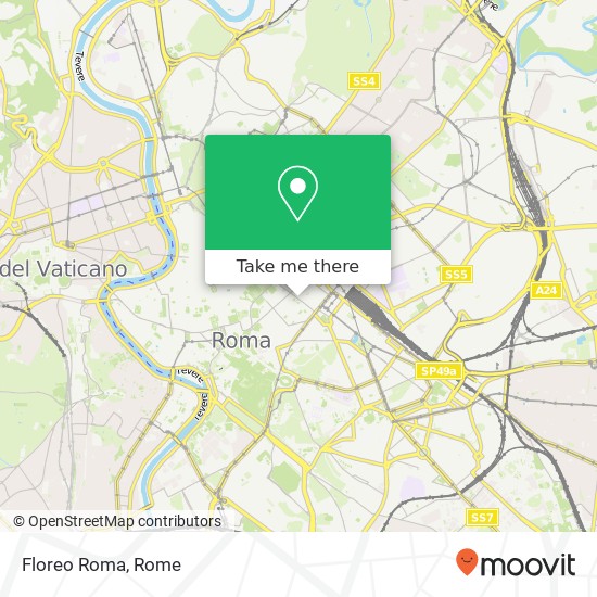 Floreo Roma map