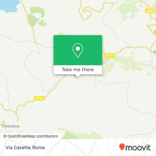 Via Casette map