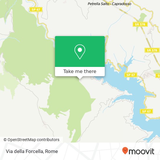Via della Forcella map