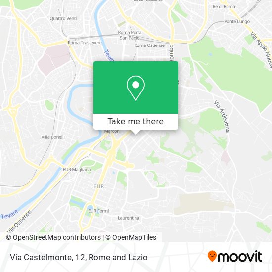 Via Castelmonte, 12 map