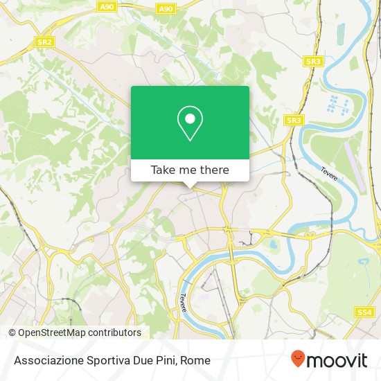 Associazione Sportiva Due Pini map