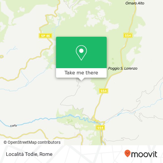 Località Todie map