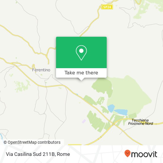 Via Casilina Sud 211B map