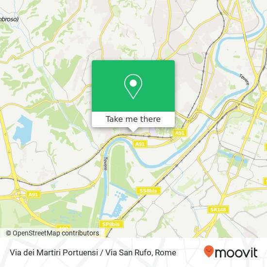 Via dei Martiri Portuensi / Via San Rufo map