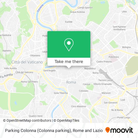 Parking Colonna (Colonna parking) map