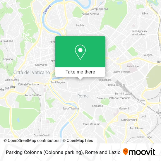 Colonna Parking map