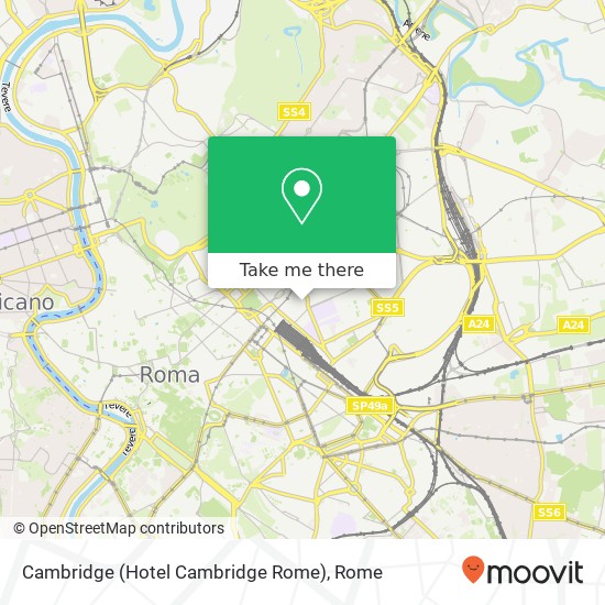 Cambridge (Hotel Cambridge Rome) map