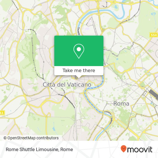 Rome Shuttle Limousine map