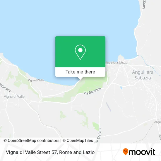 Vigna di Valle Street 57 map
