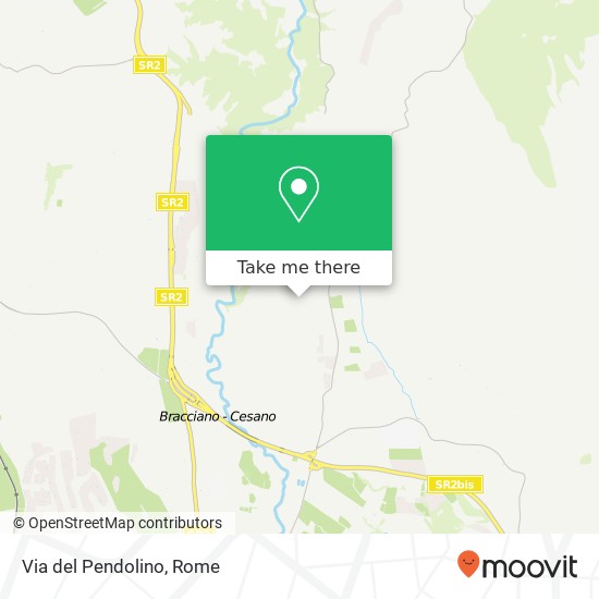 Via del Pendolino map