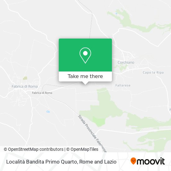 Località Bandita Primo Quarto map