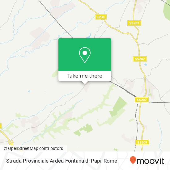 Strada Provinciale Ardea-Fontana di Papi map