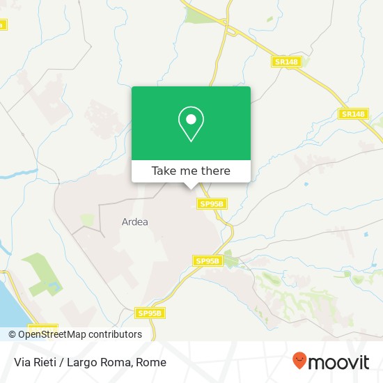 Via Rieti / Largo Roma map