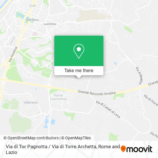 Via di Tor Pagnotta / Via di Torre Archetta map