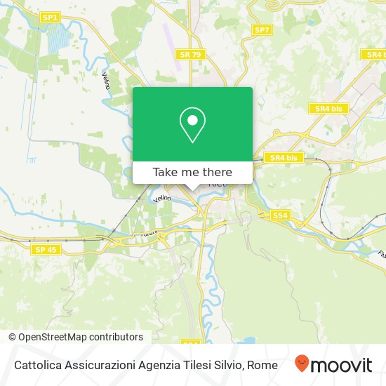 Cattolica Assicurazioni Agenzia Tilesi Silvio map
