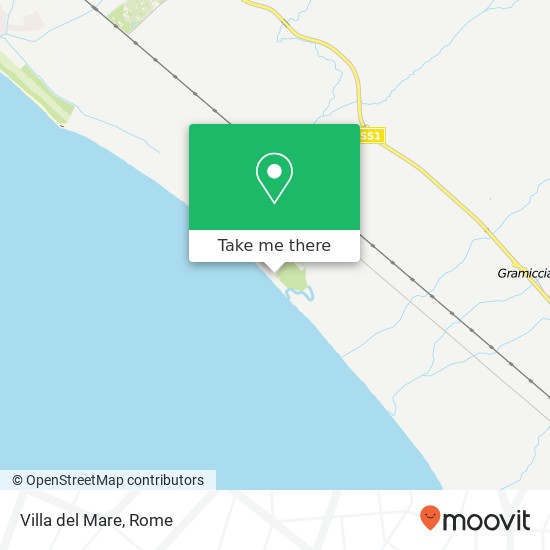 Villa del Mare map