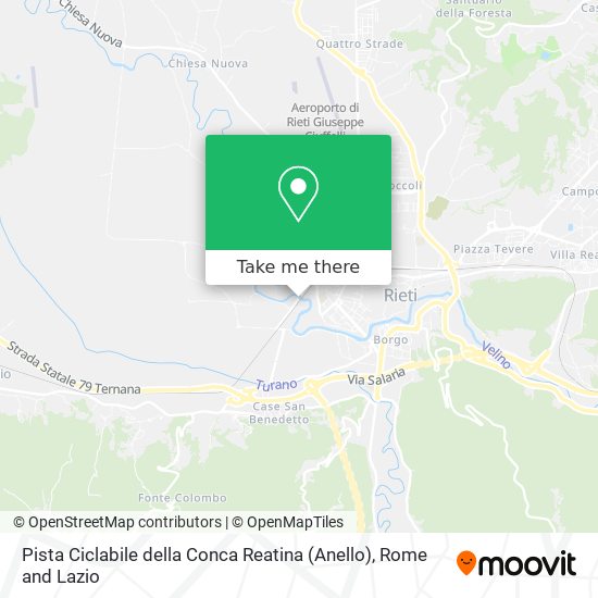 Pista Ciclabile della Conca Reatina (Anello) map