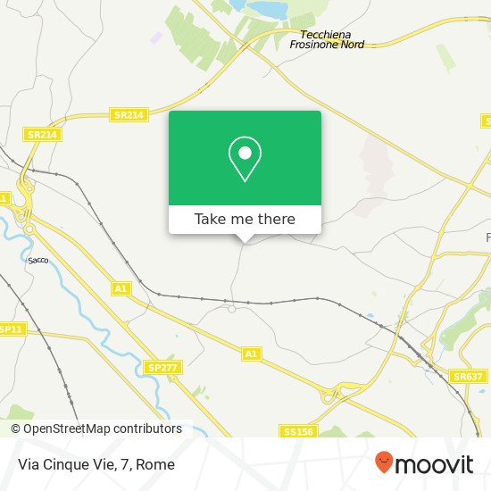 Via Cinque Vie, 7 map