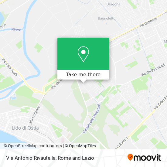 Via Antonio Rivautella map