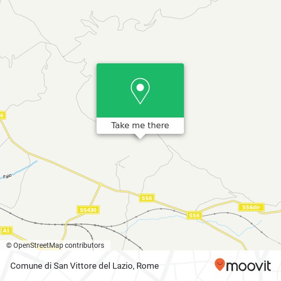 Comune di San Vittore del Lazio map