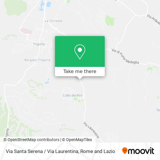 Via Santa Serena / Via Laurentina map