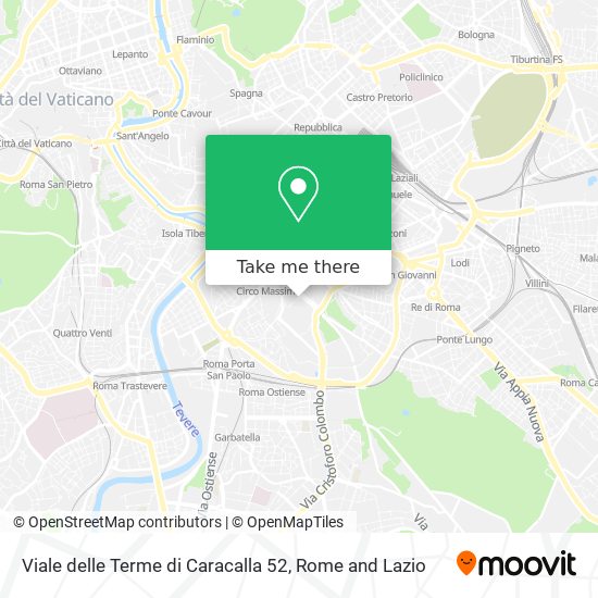 Viale delle Terme di Caracalla 52 map