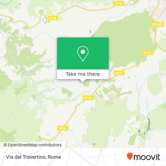 Via del Travertino map