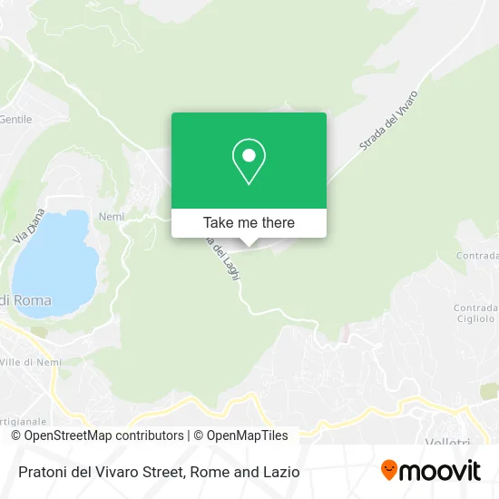 Pratoni del Vivaro Street map