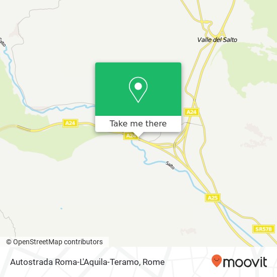 Autostrada Roma-L'Aquila-Teramo map