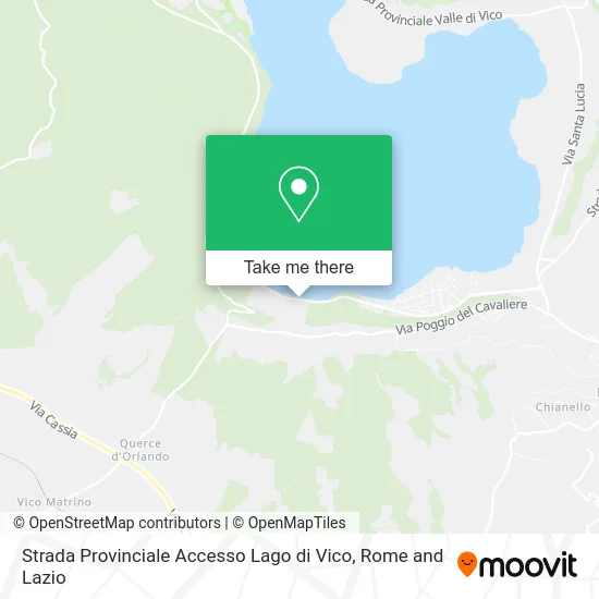 Strada Provinciale Accesso Lago di Vico map