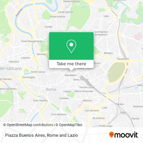 Piazza Buenos Aires map