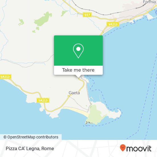Pizza CA' Legna map