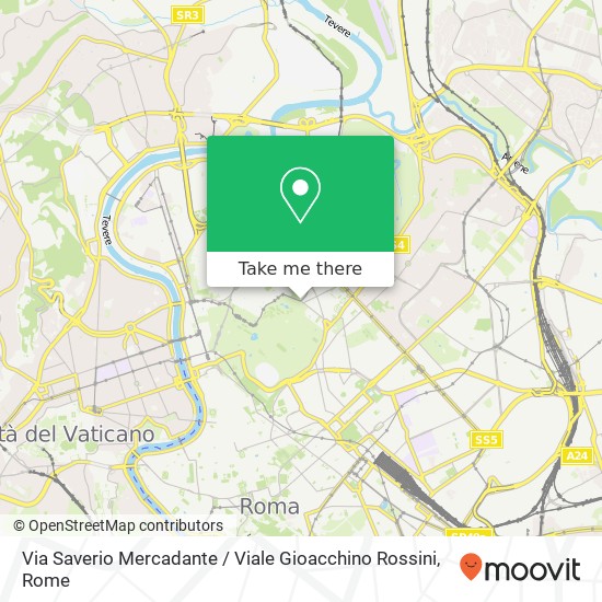 Via Saverio Mercadante / Viale Gioacchino Rossini map