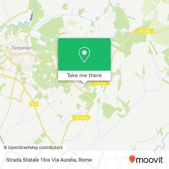 Strada Statale 1bis Via Aurelia map