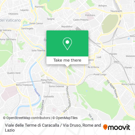 Viale delle Terme di Caracalla / Via Druso map