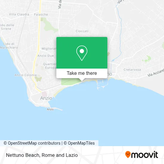 Nettuno Beach map