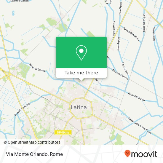 Via Monte Orlando map