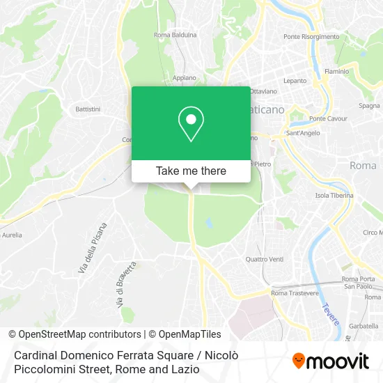 Cardinal Domenico Ferrata Square / Nicolò Piccolomini Street map