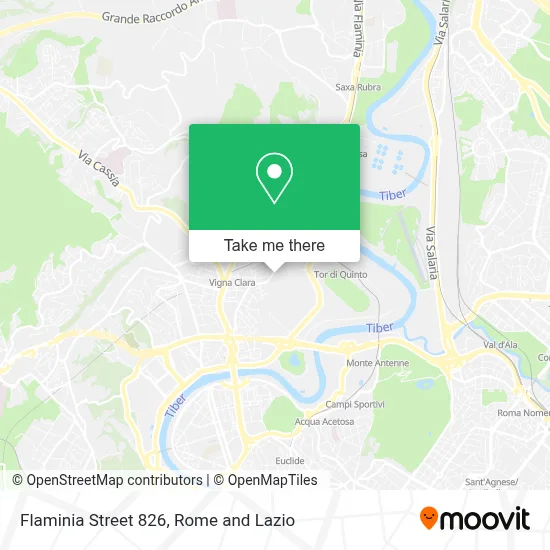 Flaminia Street 826 map
