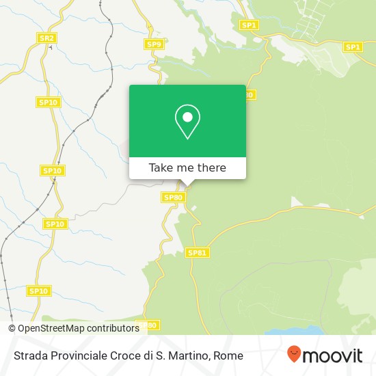 Strada Provinciale Croce di S. Martino map