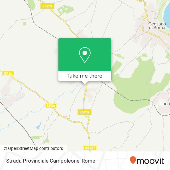 Strada Provinciale Campoleone map
