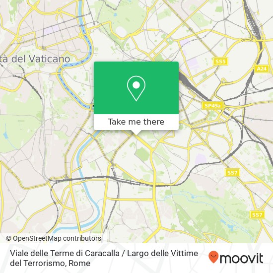 Viale delle Terme di Caracalla / Largo delle Vittime del Terrorismo map