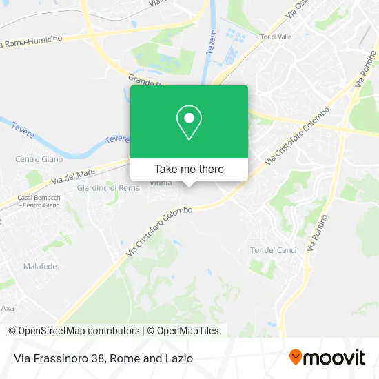 Frassinoro Street 38 map